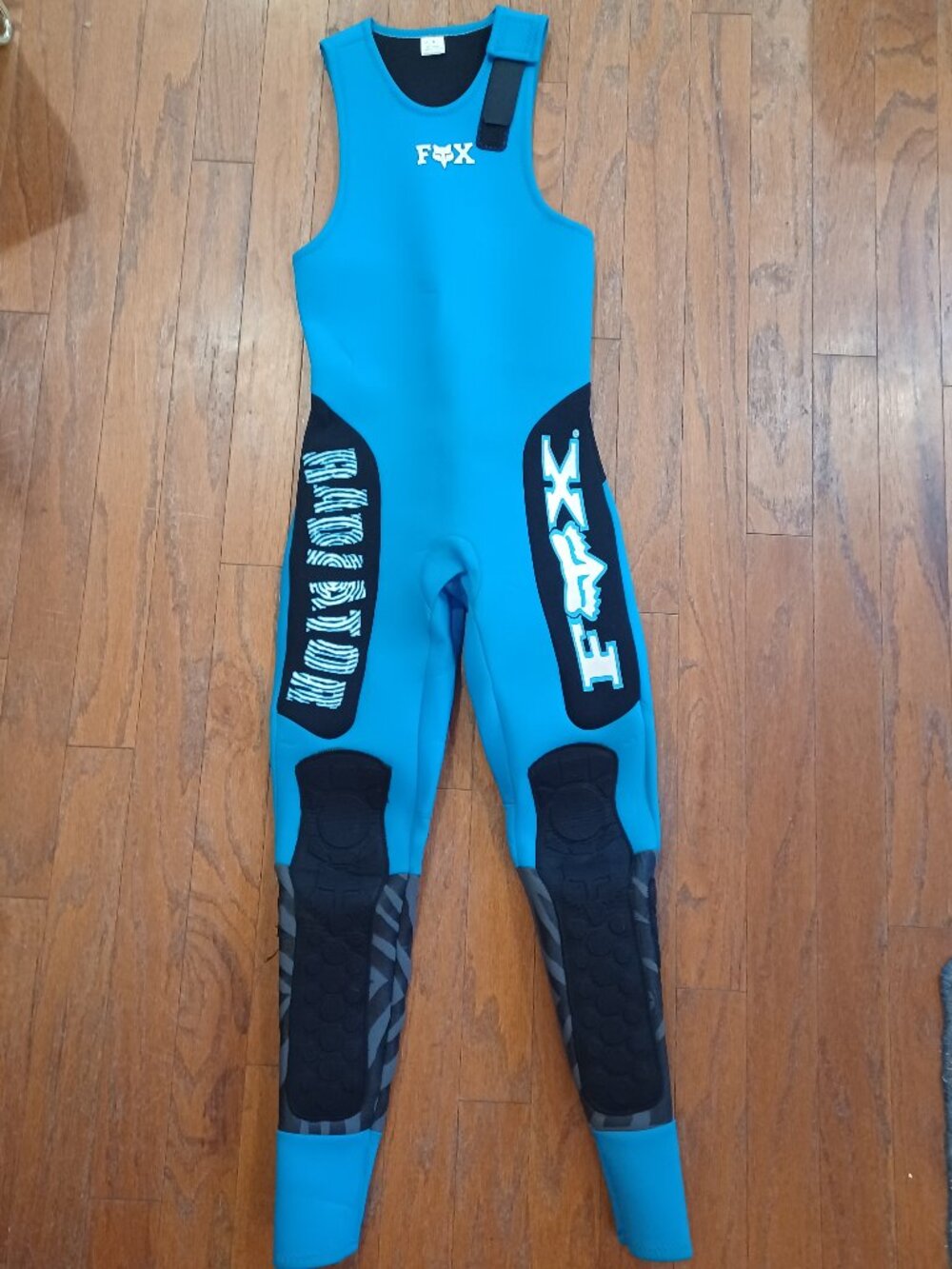 Vintage 1995 Fox Racing Radiator 4 Wetsuit Long John Jet Ski Moto Blue Small EUC